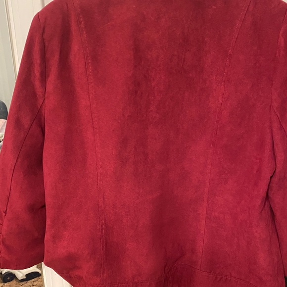 Red Ruffled Blazer - Picture 4 of 5